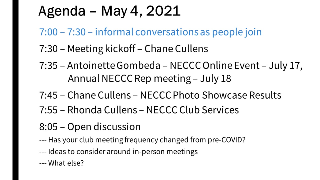 Meeting Minutes – May 4, 2021