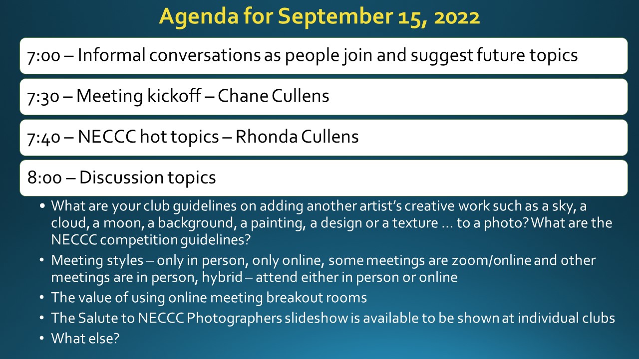 Meeting Minutes – September 15, 2022